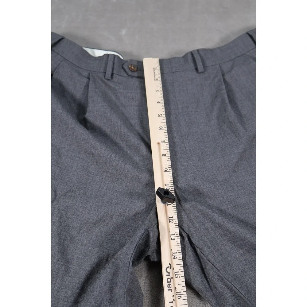 Lauren Ralph Lauren Pants Mens 42x30 Gray Dress Pants Pleated Cuffed Classic